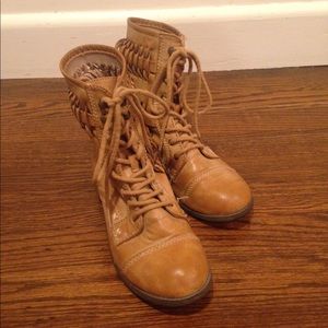 Boho Woven Ankle Boots